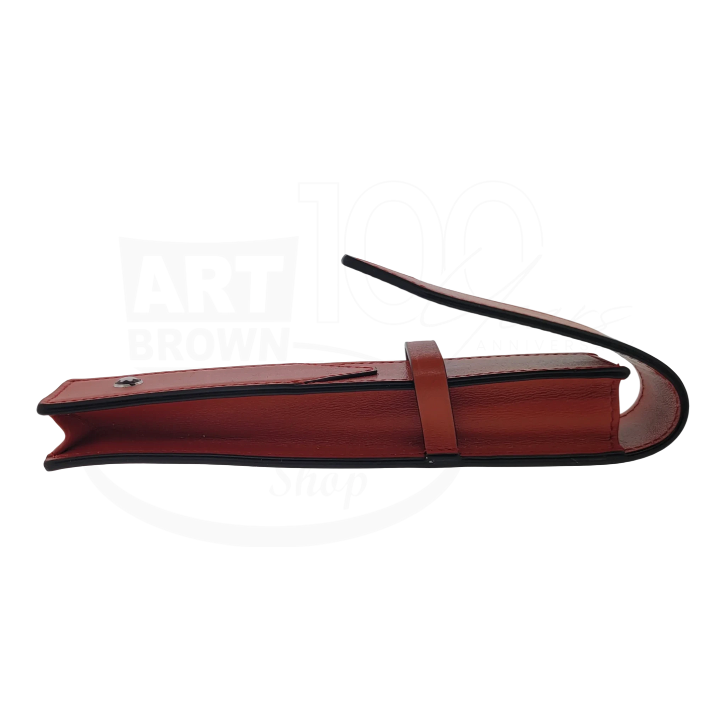 Preowned Montblanc Mesiterstuck Red Leather 1-Pen Case