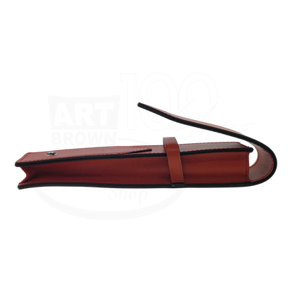 Preowned Montblanc Mesiterstuck Red Leather 1-Pen Case