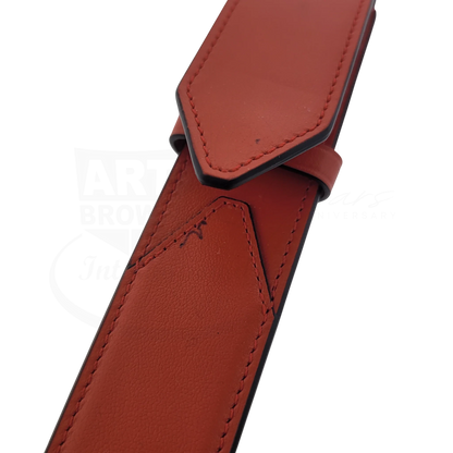 Preowned Montblanc Mesiterstuck Red Leather 1-Pen Case