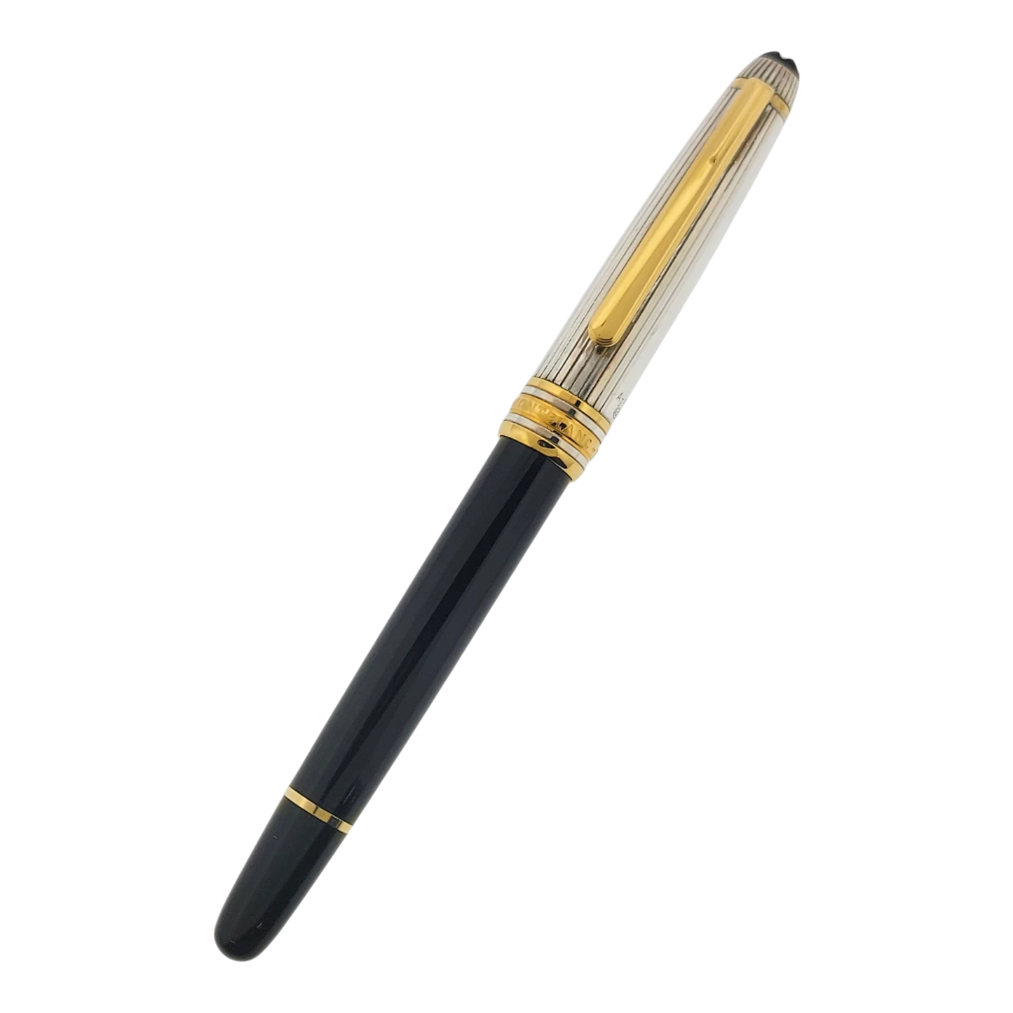 Preowned Montblanc Meisterstück Solitaire Doué Sterling Silver & Gold-Plated Rollerball Pen