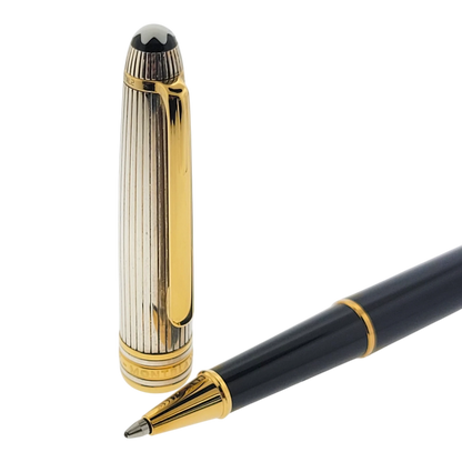 Preowned Montblanc Meisterstück Solitaire Doué Sterling Silver & Gold-Plated Rollerball Pen