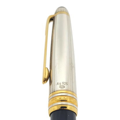 Preowned Montblanc Meisterstück Solitaire Doué Sterling Silver & Gold-Plated Rollerball Pen