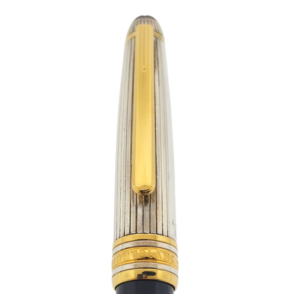 Preowned Montblanc Meisterstück Solitaire Doué Sterling Silver & Gold-Plated Rollerball Pen