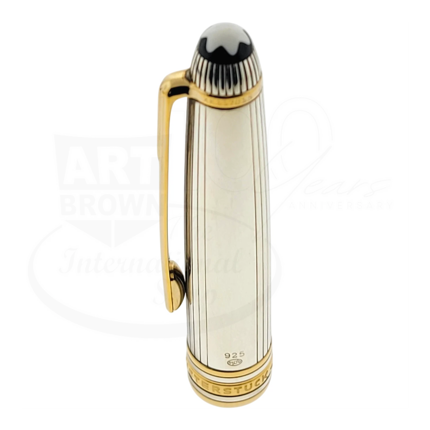 Preowned Montblanc Meisterstück Solitaire Doué Sterling Silver & Gold-Plated Fountain Pen