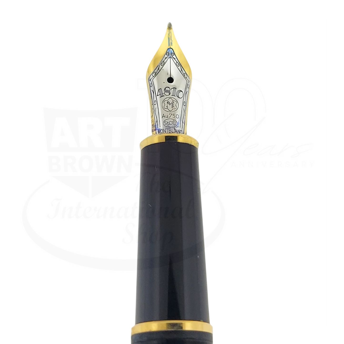 Preowned Montblanc Meisterstück Solitaire Doué Sterling Silver & Gold-Plated Fountain Pen