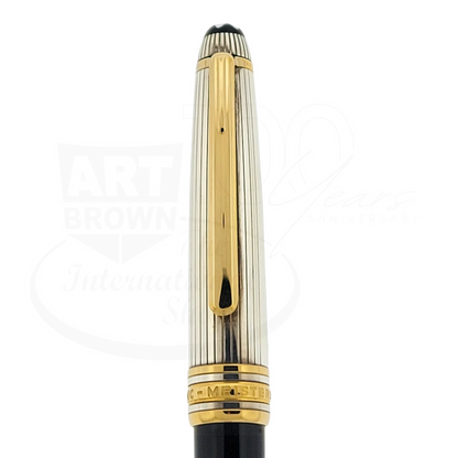 Preowned Montblanc Meisterstück Solitaire Doué Sterling Silver & Gold-Plated Fountain Pen