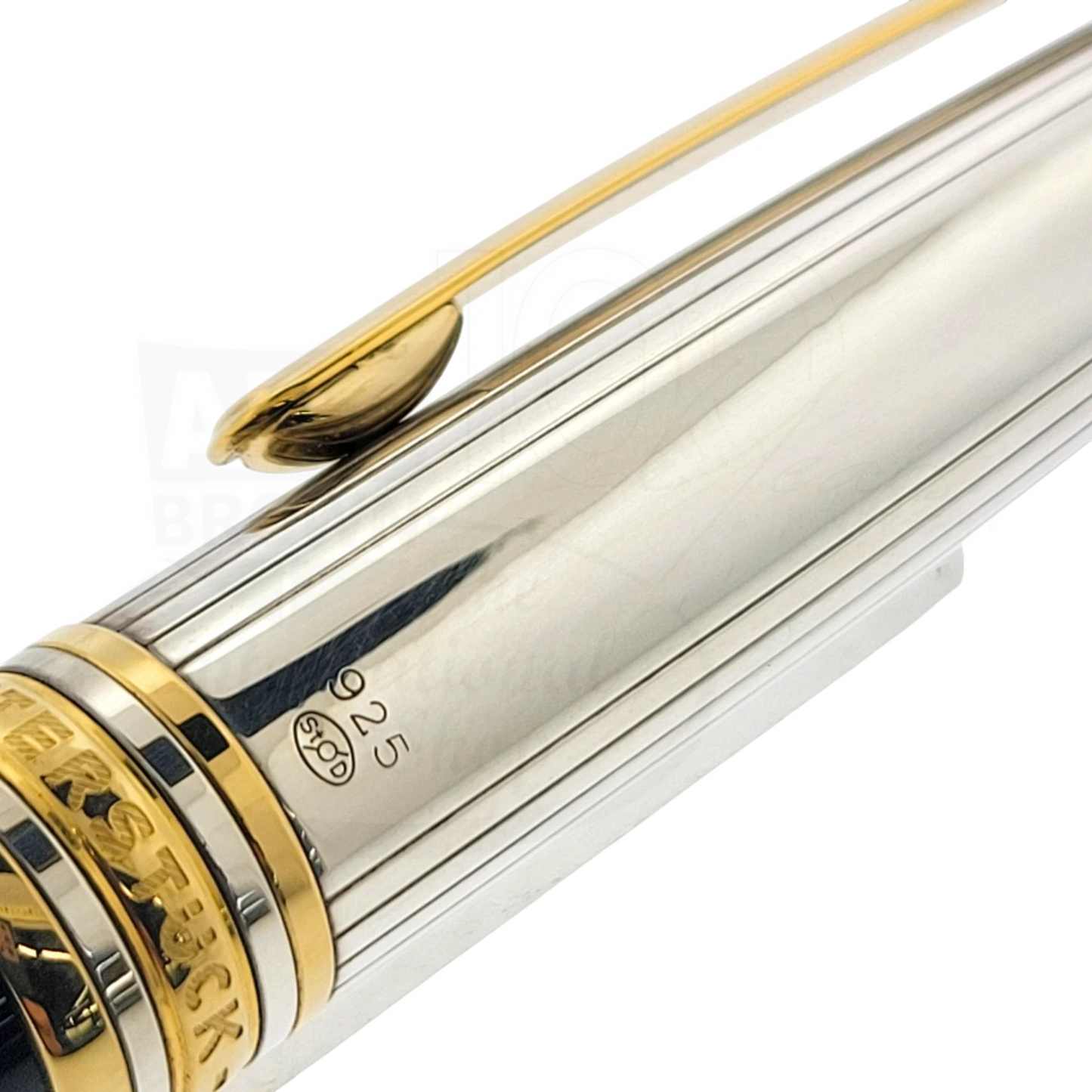 Preowned Montblanc Meisterstück Solitaire Doué Sterling Silver & Gold-Plated Fountain Pen