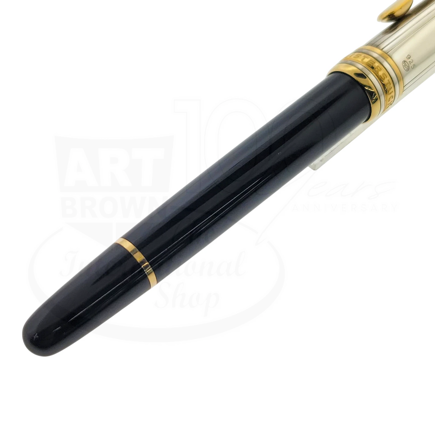 Preowned Montblanc Meisterstück Solitaire Doué Sterling Silver & Gold-Plated Fountain Pen