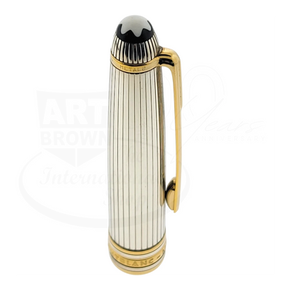 Preowned Montblanc Meisterstück Solitaire Doué Sterling Silver & Gold-Plated Fountain Pen