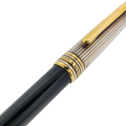 Preowned Montblanc Meisterstück Solitaire Doué Sterling Silver & Gold-Plated Ballpoint Pen