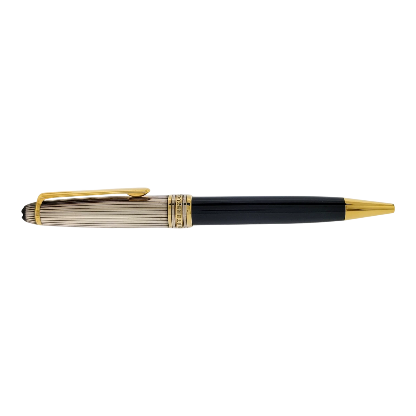 Preowned Montblanc Meisterstück Solitaire Doué Sterling Silver & Gold-Plated Ballpoint Pen