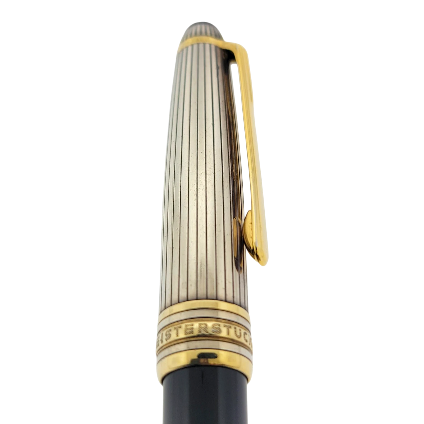 Preowned Montblanc Meisterstück Solitaire Doué Sterling Silver & Gold-Plated Ballpoint Pen