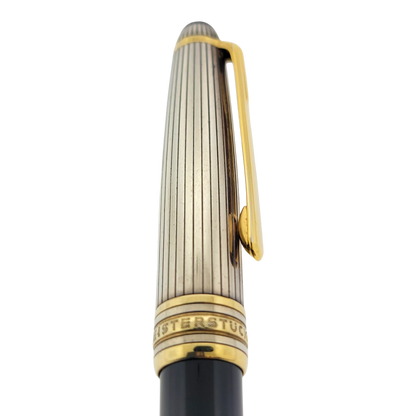Preowned Montblanc Meisterstück Solitaire Doué Sterling Silver & Gold-Plated Ballpoint Pen
