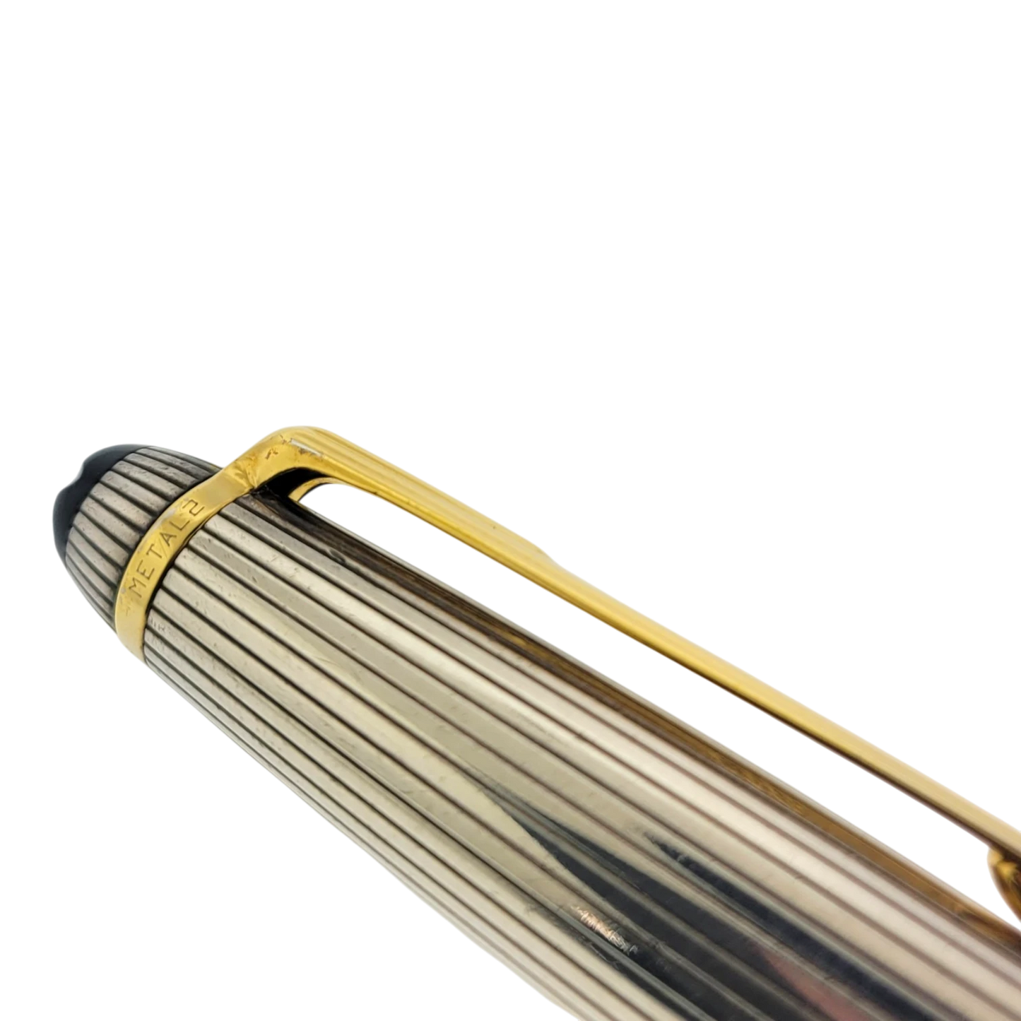 Preowned Montblanc Meisterstück Solitaire Doué Sterling Silver & Gold-Plated Ballpoint Pen