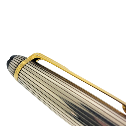 Preowned Montblanc Meisterstück Solitaire Doué Sterling Silver & Gold-Plated Ballpoint Pen