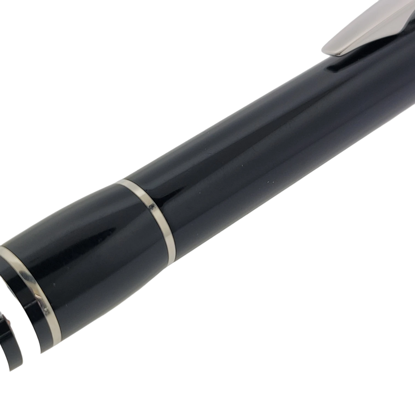 Preowned Montblanc Starwalker Black & Platinum Ballpoint Pen