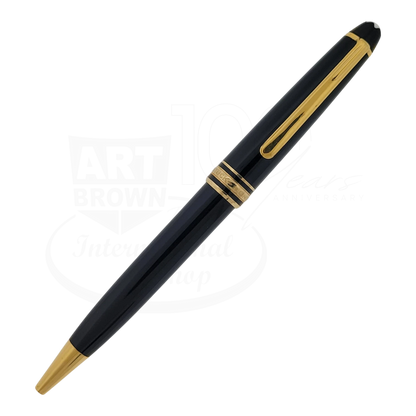 Preowned Montblanc 164 Mesiterstuck Black & Gold Ballpoint Pen