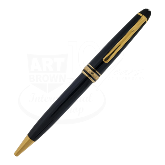 Preowned Montblanc 164 Mesiterstuck Black & Gold Ballpoint Pen