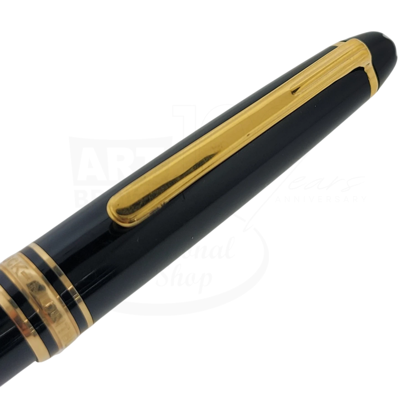 Preowned Montblanc 164 Mesiterstuck Black & Gold Ballpoint Pen