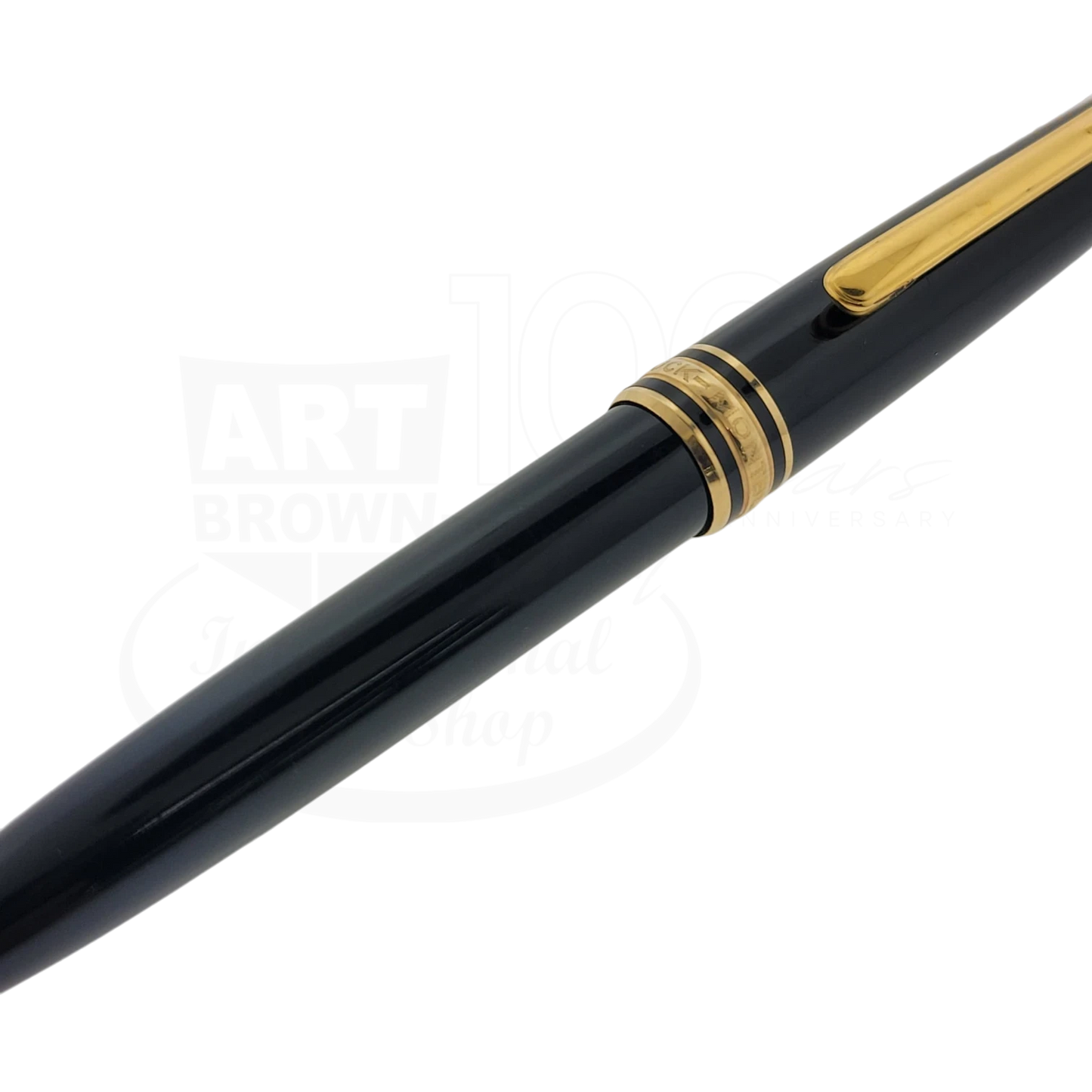 Preowned Montblanc 164 Mesiterstuck Black & Gold Ballpoint Pen
