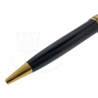 Preowned Montblanc 164 Mesiterstuck Black & Gold Ballpoint Pen