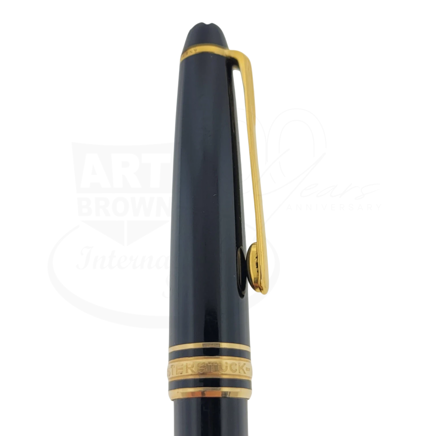 Preowned Montblanc 164 Mesiterstuck Black & Gold Ballpoint Pen