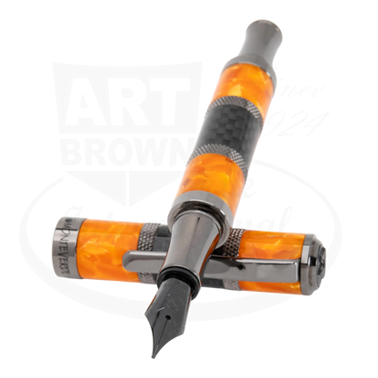 Monteverde Regatta Sport Orange & Carbon Fiber Fountain Pen, MV45303