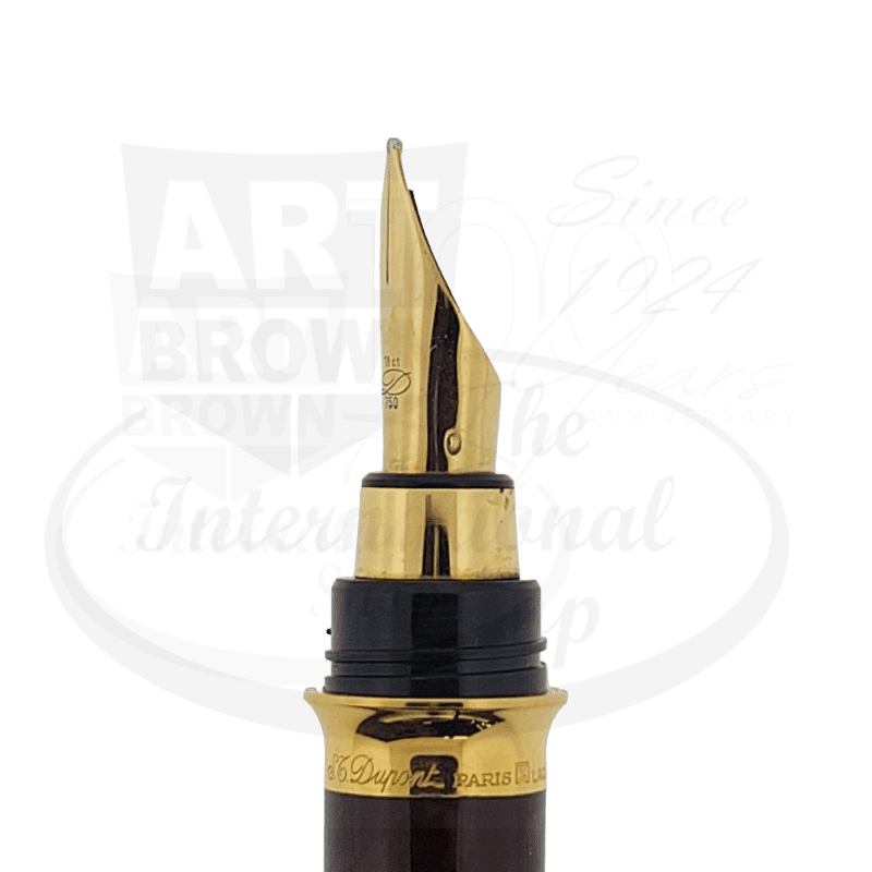 S.T. Dupont Montparnasse XL Dark Tortoiseshell Lacquer Medium Fountain Pen