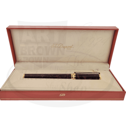 S.T. Dupont Montparnasse XL Dark Tortoiseshell Lacquer Medium Fountain Pen