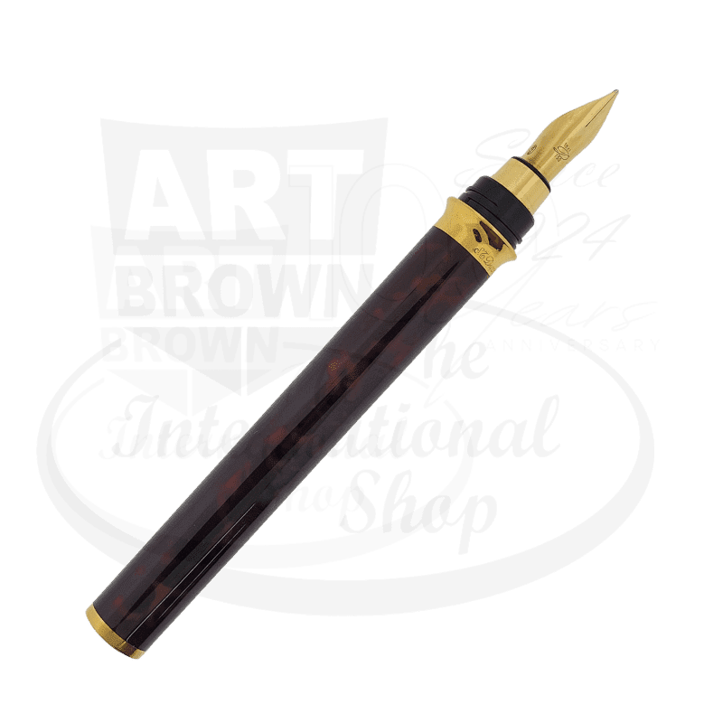 S.T. Dupont Montparnasse XL Dark Tortoiseshell Lacquer Medium Fountain Pen