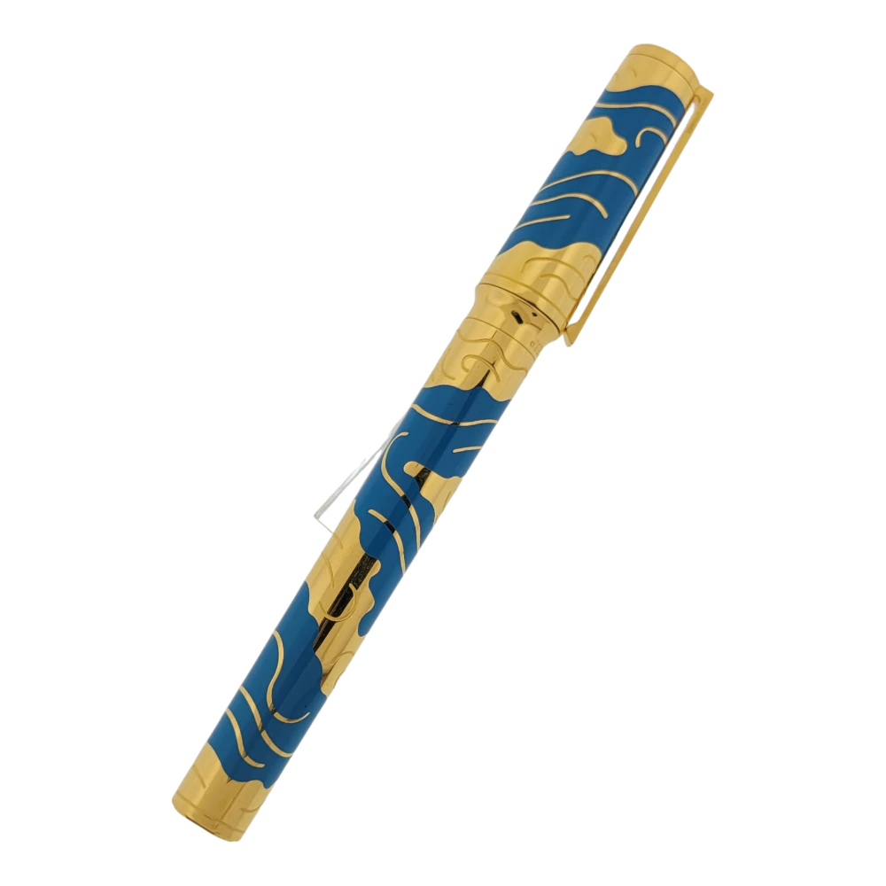 S.T. Dupont Limited Edition Montparnasse Les Elements Air Gold Fountain Pen