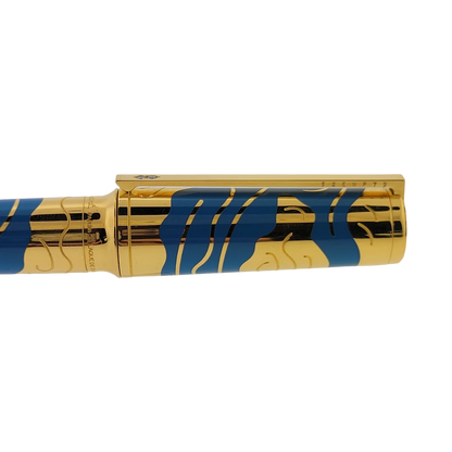 S.T. Dupont Limited Edition Montparnasse Les Elements Air Gold Fountain Pen