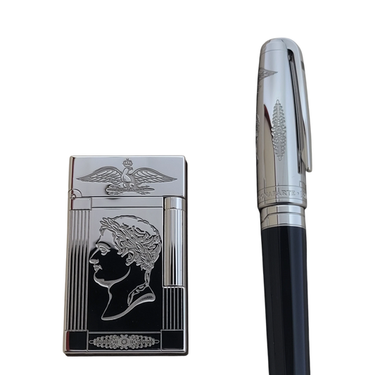 Vintage S.T. Dupont Limited Edition Palladium Napoleon Bonaparte Collectors Set, Dupont-28