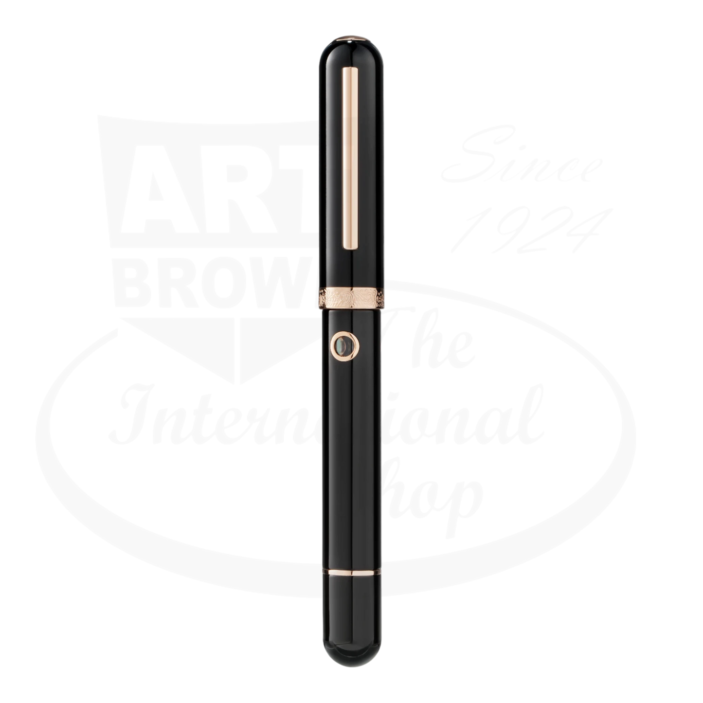 Nahvalur Nautilus Cephalopod Rose Gold Medium Fountain Pen, resin body, rose gold trim, piston-filling mechanism