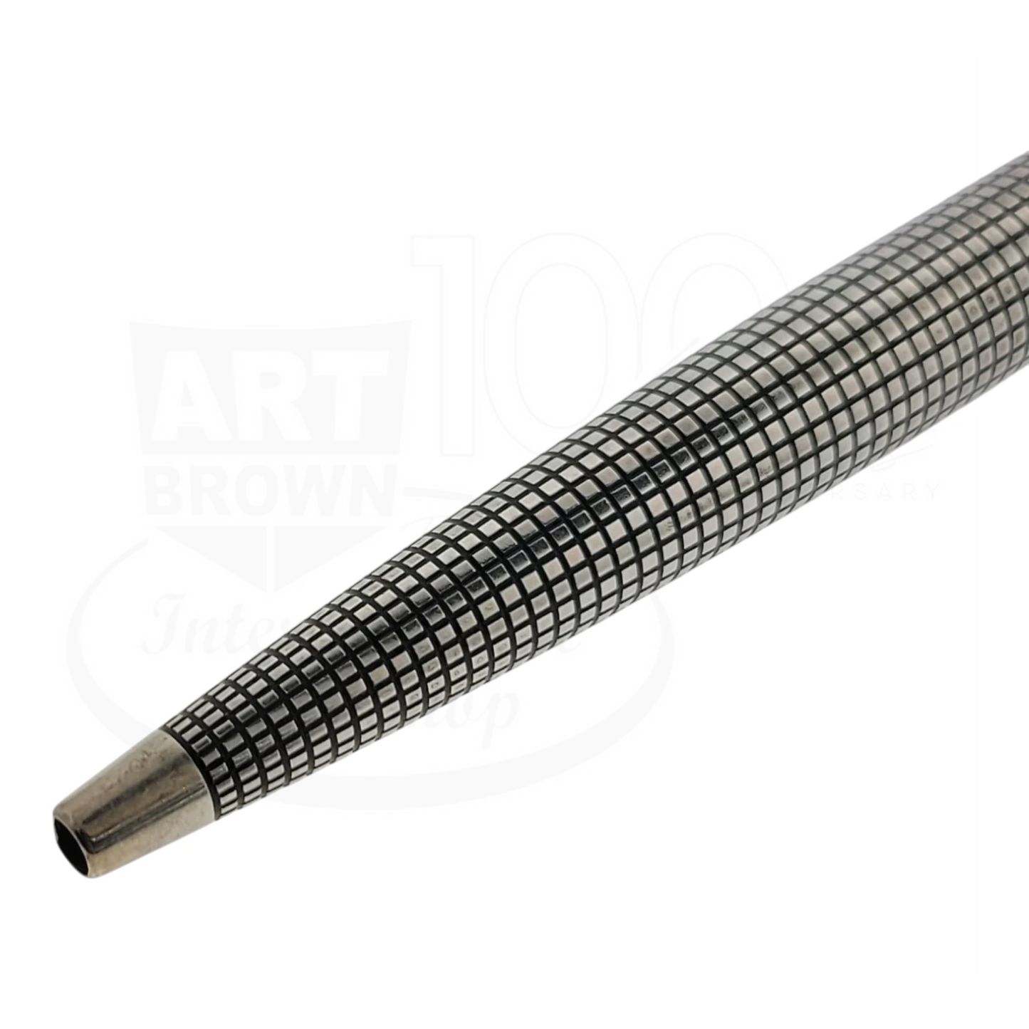 Preowned Parker Sonnet .925 Sterling Silver Grid Ballpoint Pen