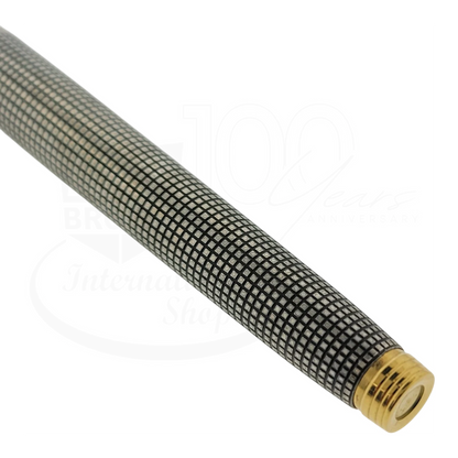 Preowned Parker Sonnet .925 Sterling Silver Grid Rollerball Pen