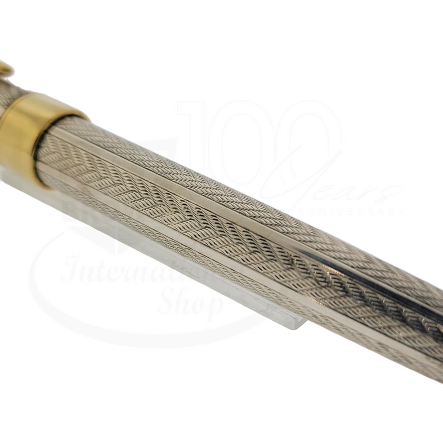 Preowned Parker Sonnet .925 Sterling Silver Herringbone Rollerball Pen