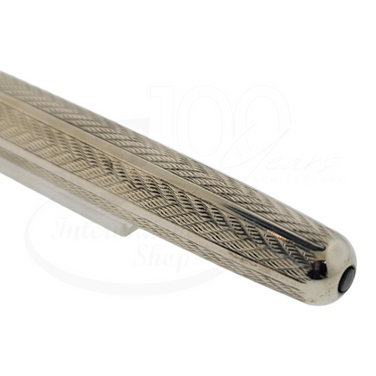 Preowned Parker Sonnet .925 Sterling Silver Herringbone Rollerball Pen