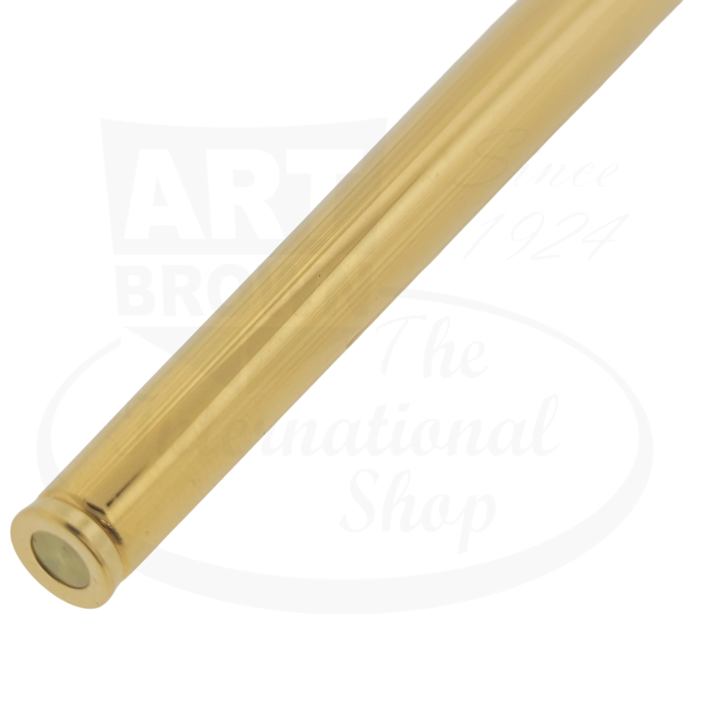 Parker 180 Imperial gold-plated fountain pen barrel close-up with engraving from late 1970s vintage model