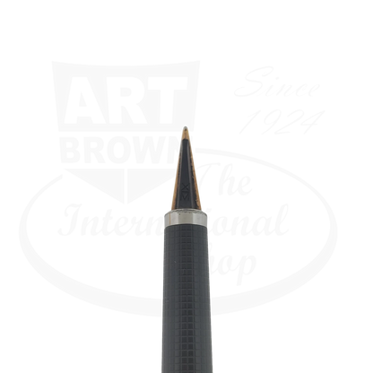 Parker 180 Imperial Preowned vintage gold-plated fountain pen nib finely detailed in black and gold tone