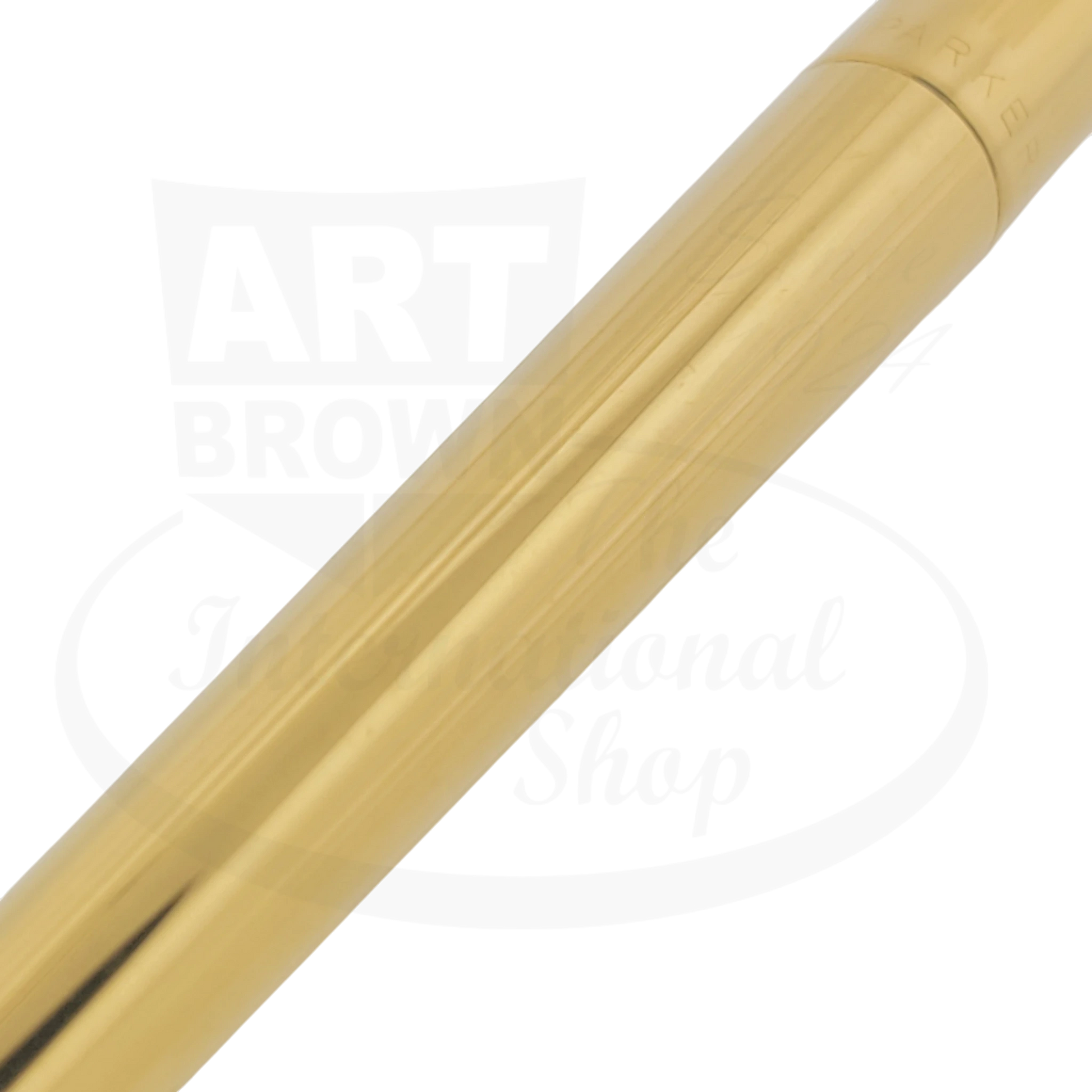 Parker 180 Imperial Gold fountain pen slender gold-plated metal body with subtle engraved details vintage design