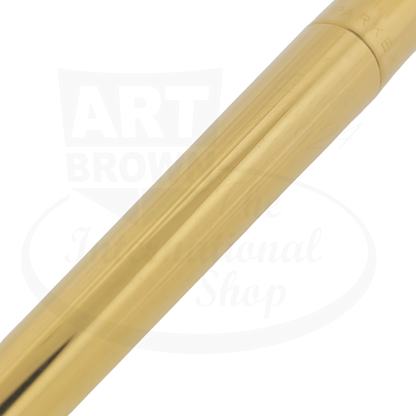 Parker 180 Imperial Gold fountain pen slender gold-plated metal body with subtle engraved details vintage design