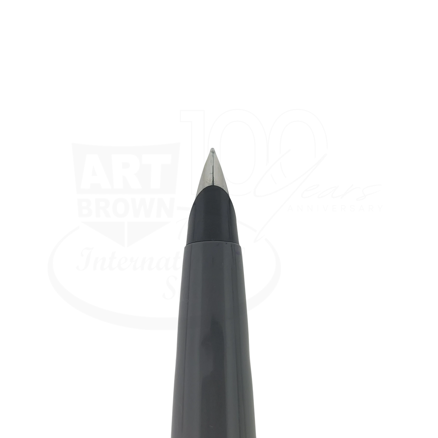 Preowned Vintage Parker 45 Grey and Silver Fine Fountain Pen