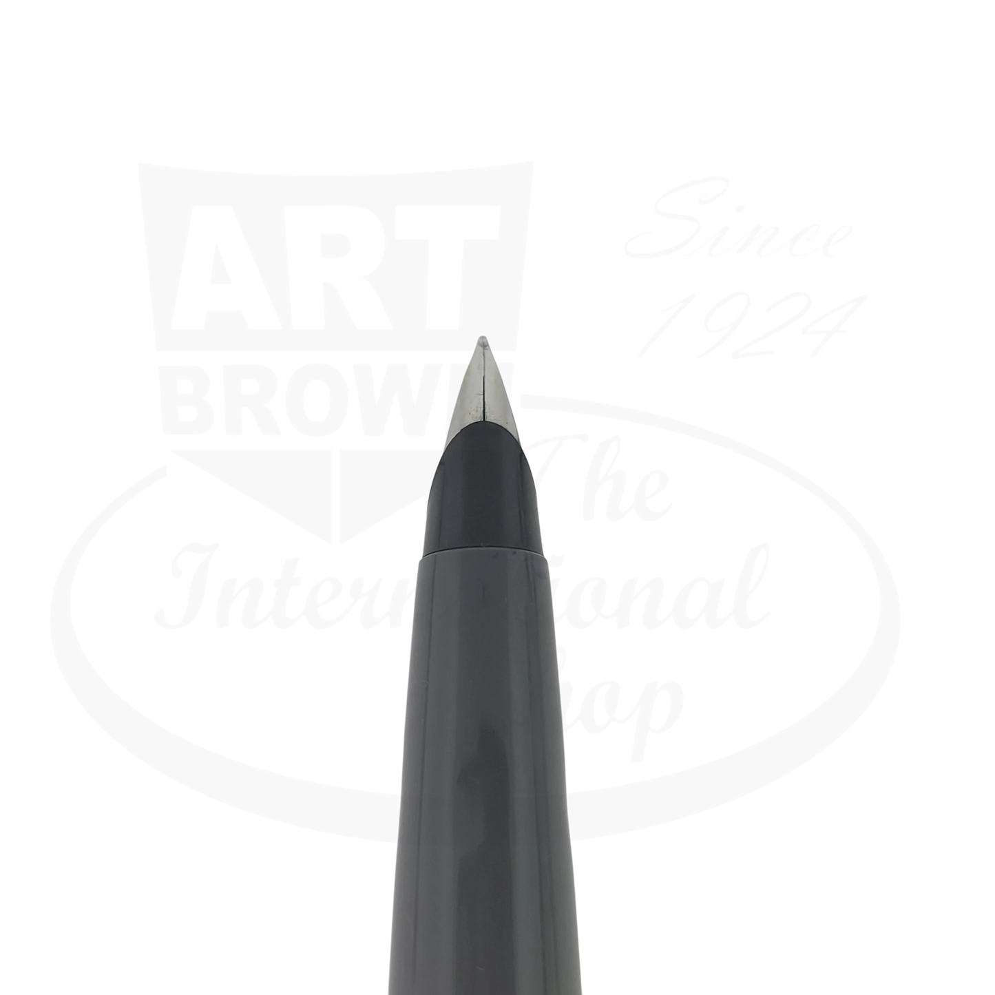 Parker 45 vintage preowned fine fountain, pen grey resin barrel, steel nib, functional condition