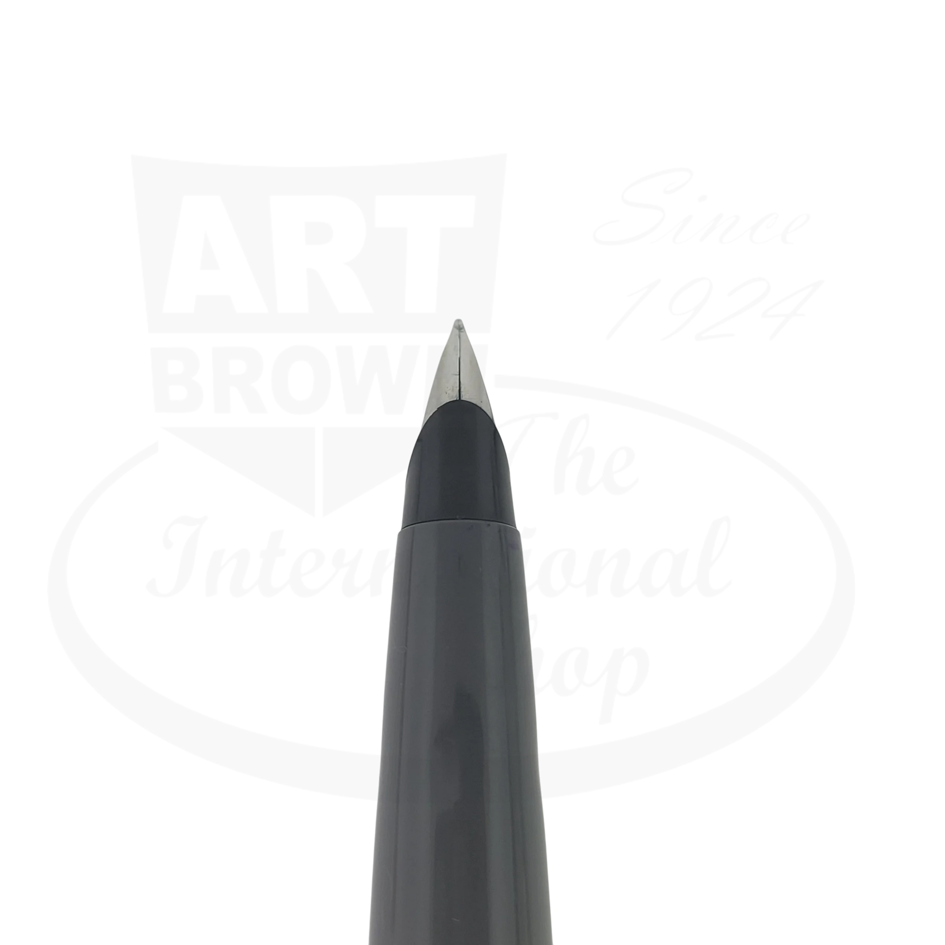 Parker 45 vintage preowned fine fountain, pen grey resin barrel, steel nib, functional condition