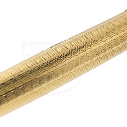 Vintage Parker 51 Presidential 9K Solid Gold Wavy Line Ballpoint Pen