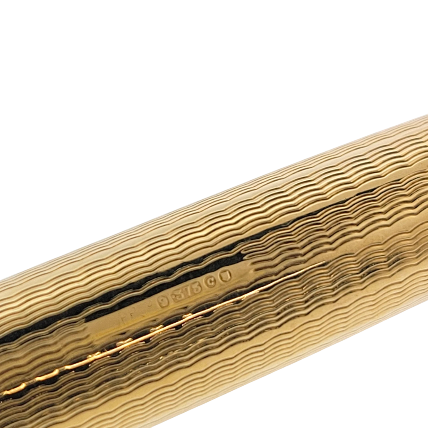 Vintage Parker 51 Presidential 9K Solid Gold Wavy Line Fountain Pen
