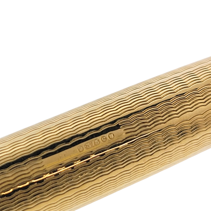 Vintage Parker 51 Presidential 9K Solid Gold Wavy Line Fountain Pen