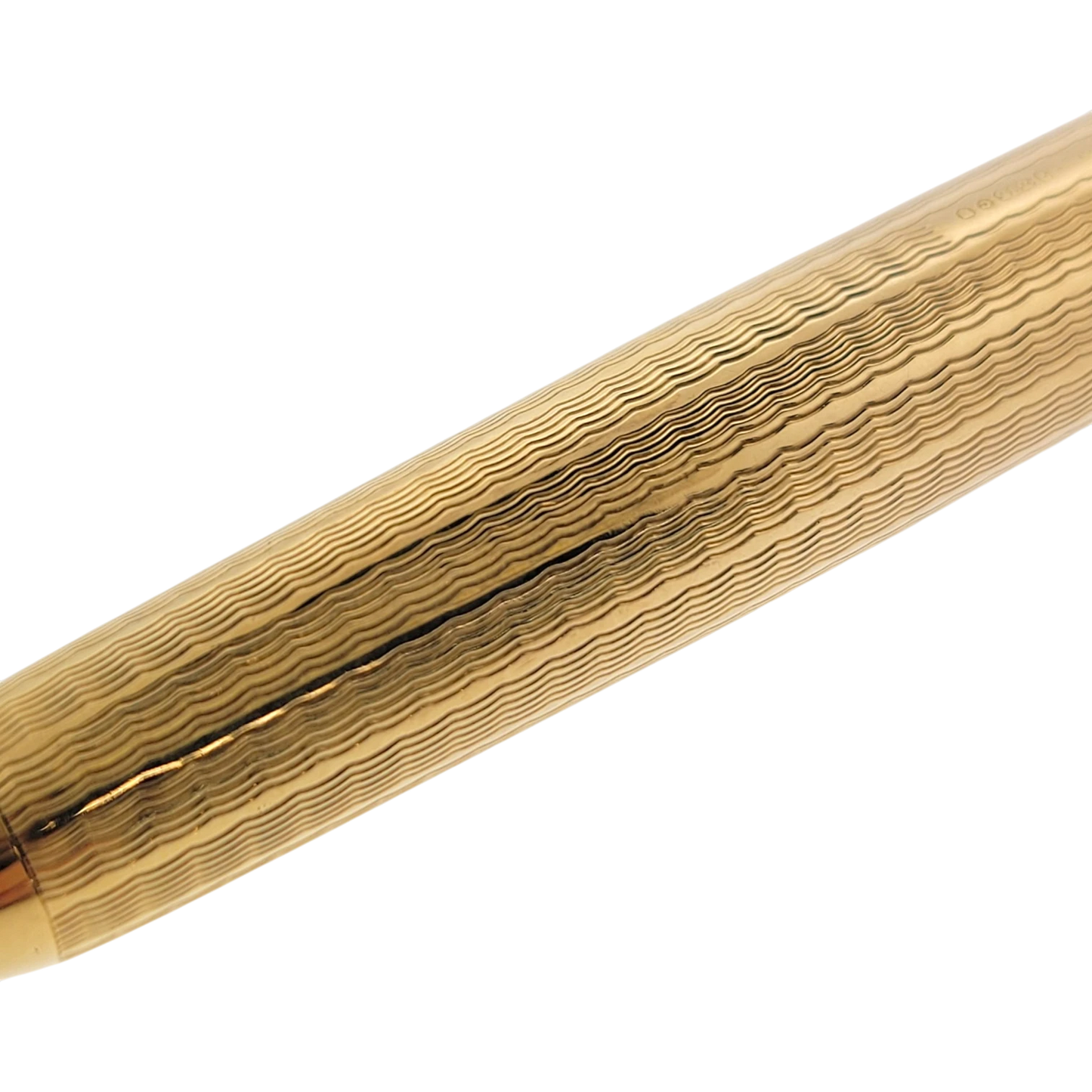 Vintage Parker 51 Presidential 9K Solid Gold Wavy Line Fountain Pen