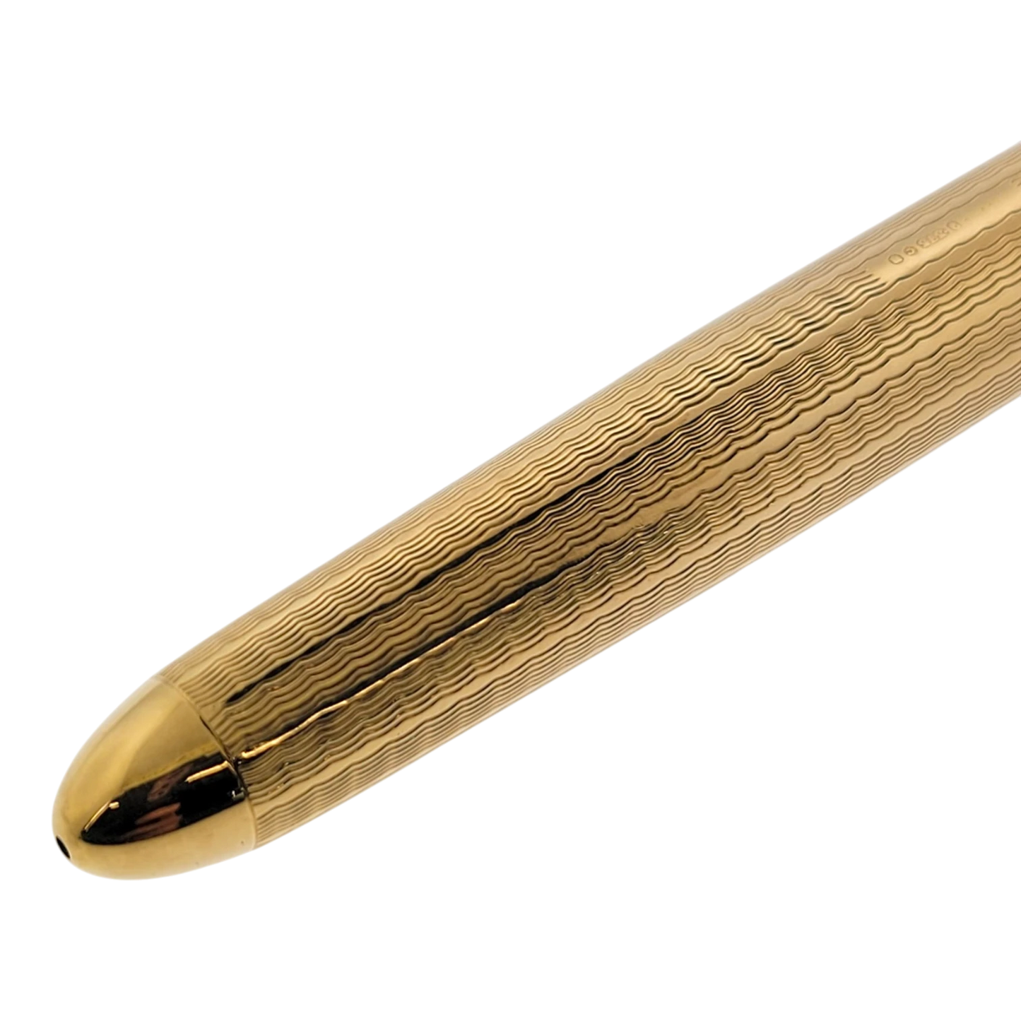 Vintage Parker 51 Presidential 9K Solid Gold Wavy Line Fountain Pen
